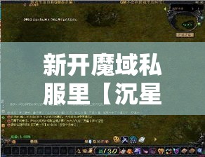 新开魔域私服里【沉星之地】困难打法全攻略